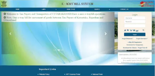 E-Way Bill System Portal