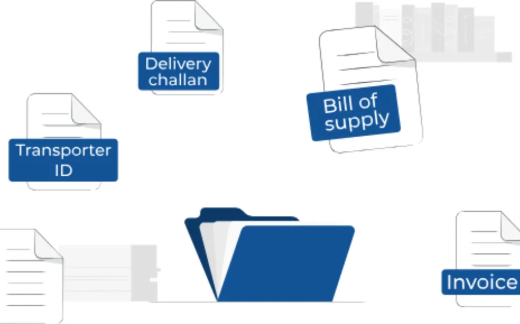 documents required for e way bill generation under GST